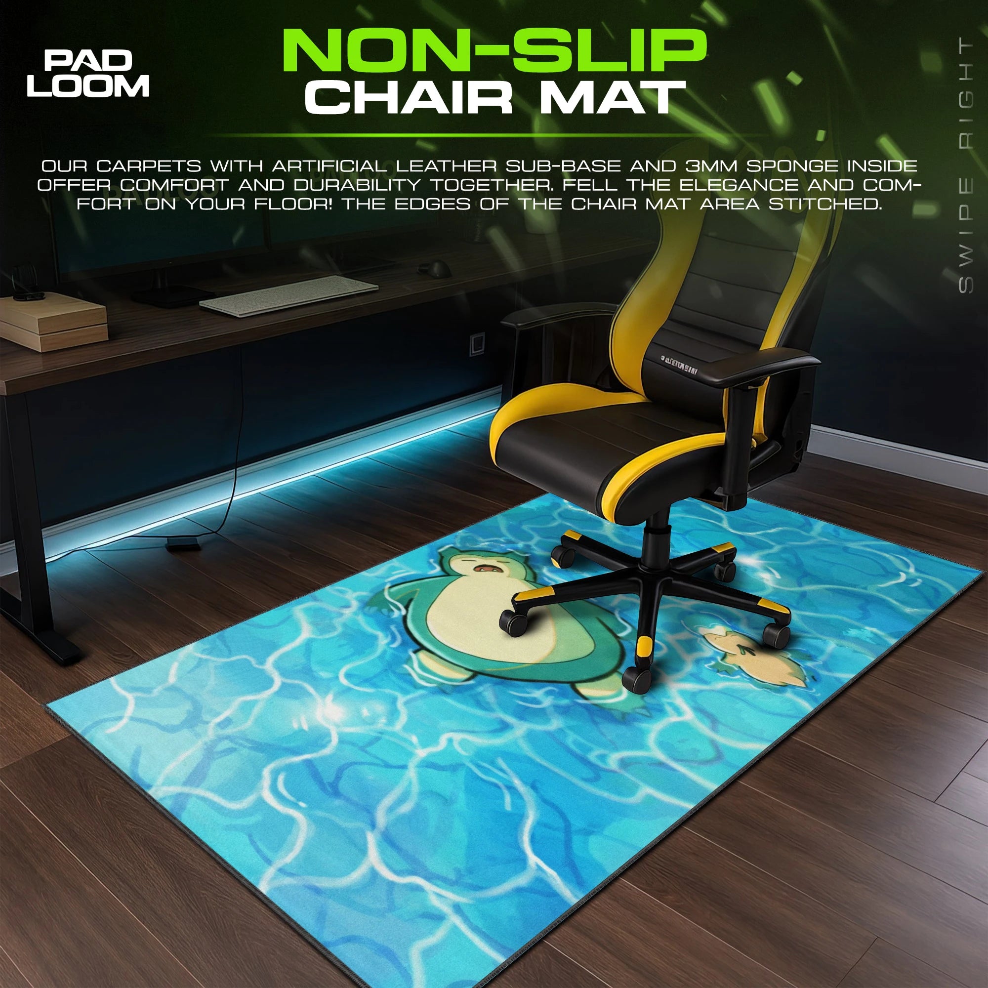 Snorlax Pool Float Mouse Pad - Pokemon Desk Mat