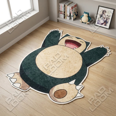 Snorlax Rug - Shaped Anime Bedroom Area Rug