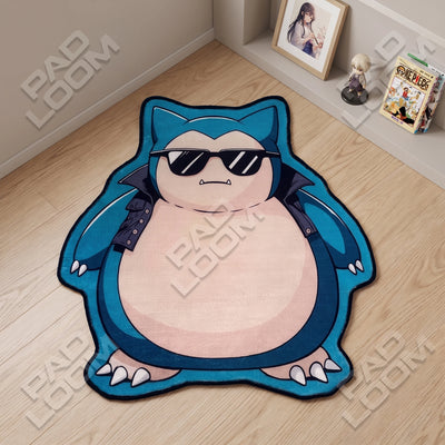 Snorlax Rug - Shaped Anime Gaming Area Rug
