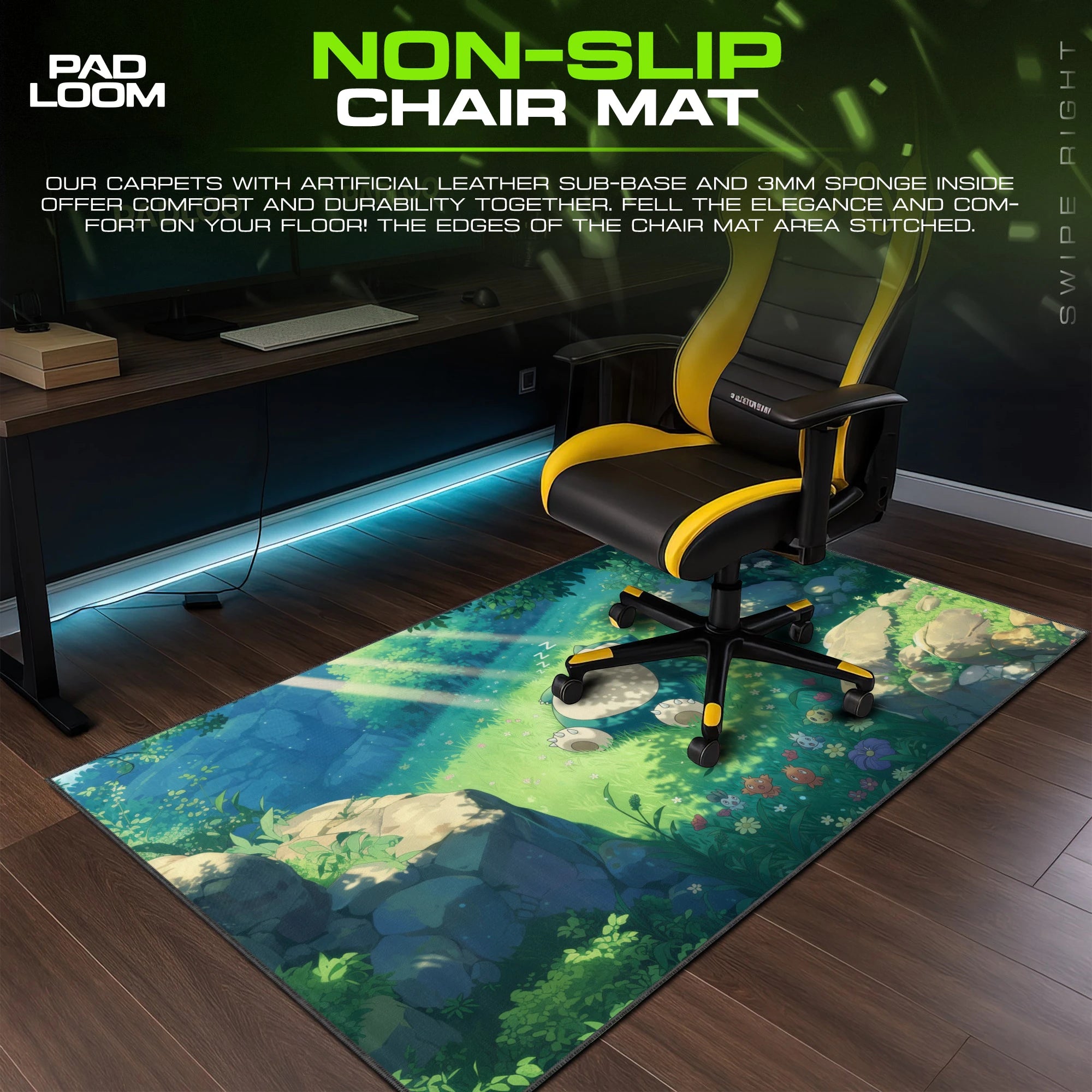 Snorlax Sunbeam Meadow Mouse Pad - Pokémon Desk Mat