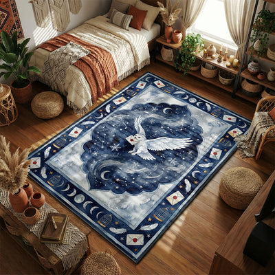 Snowy Owl Magical Letter Rug - Harry Potter Room Mat