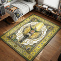 Solaire of Astora Praise the Sun gesture medieval tarot card style gaming area rug and floor mat