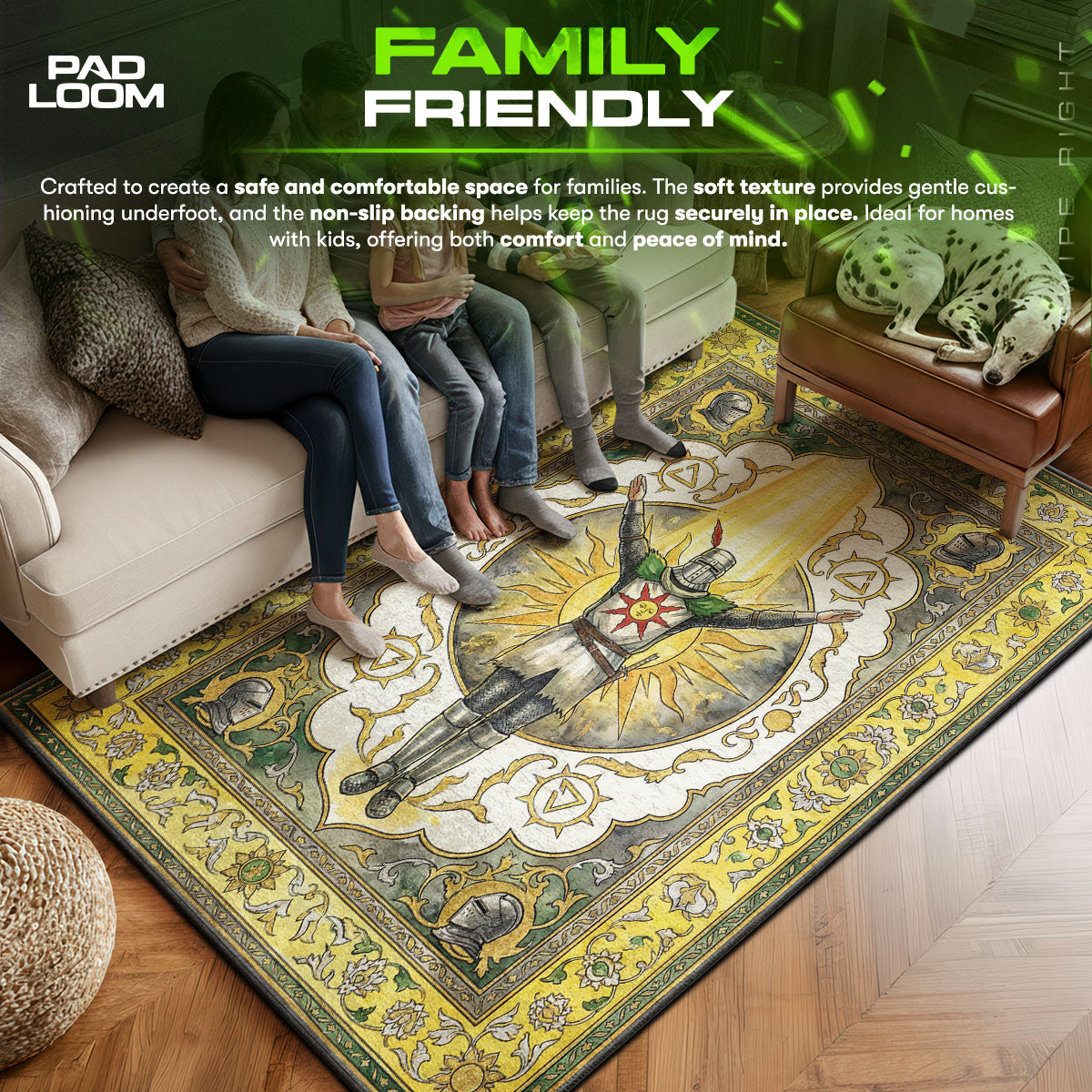 Solaire Lobe die Sonne Teppich - Dunkle Seelen Stuhlmatte