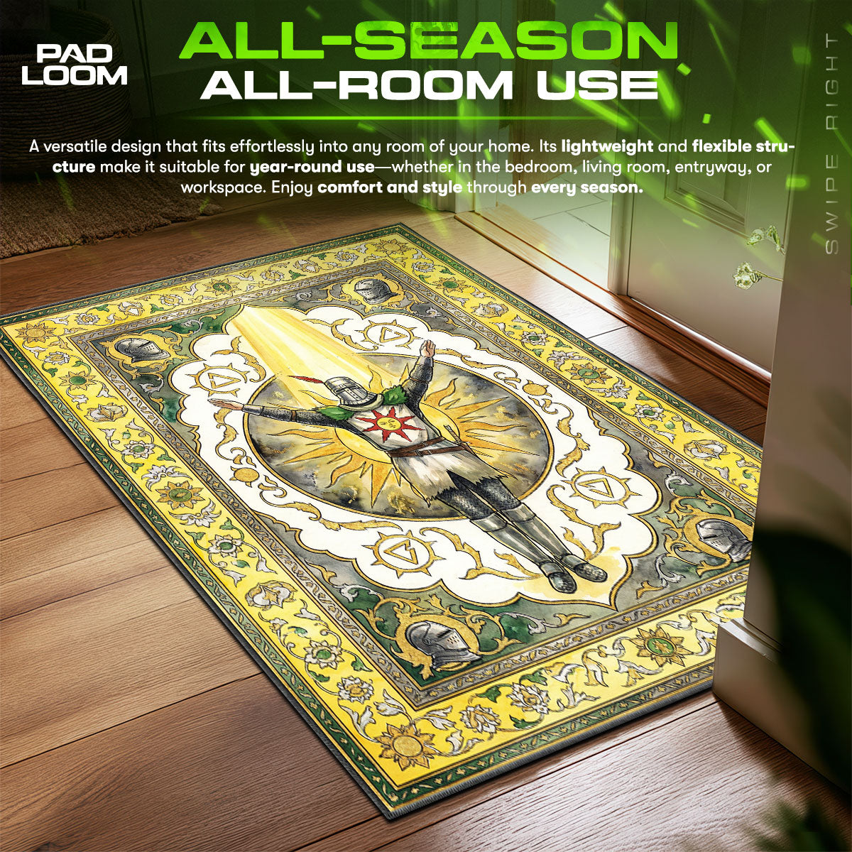 Solaire Lobe die Sonne Teppich - Dunkle Seelen Stuhlmatte