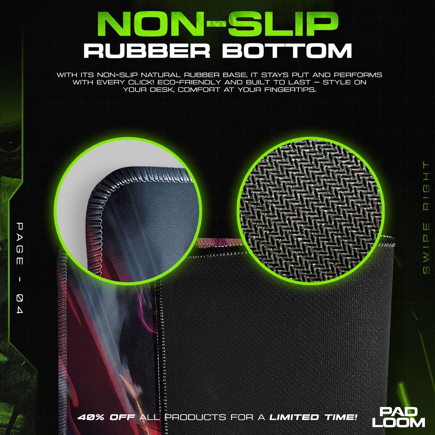 Solo Leveling Jin-Woo vs Dragon Monarch Mouse Pad Padloom