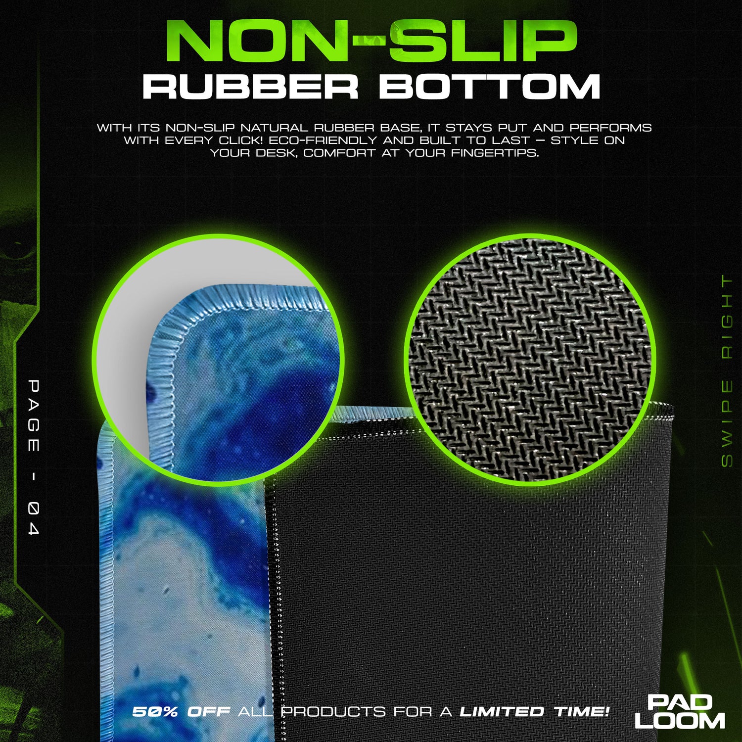 Solo Leveling Mouse Pad - Blue Flame Shadow Anime Desk Mat - Padloom