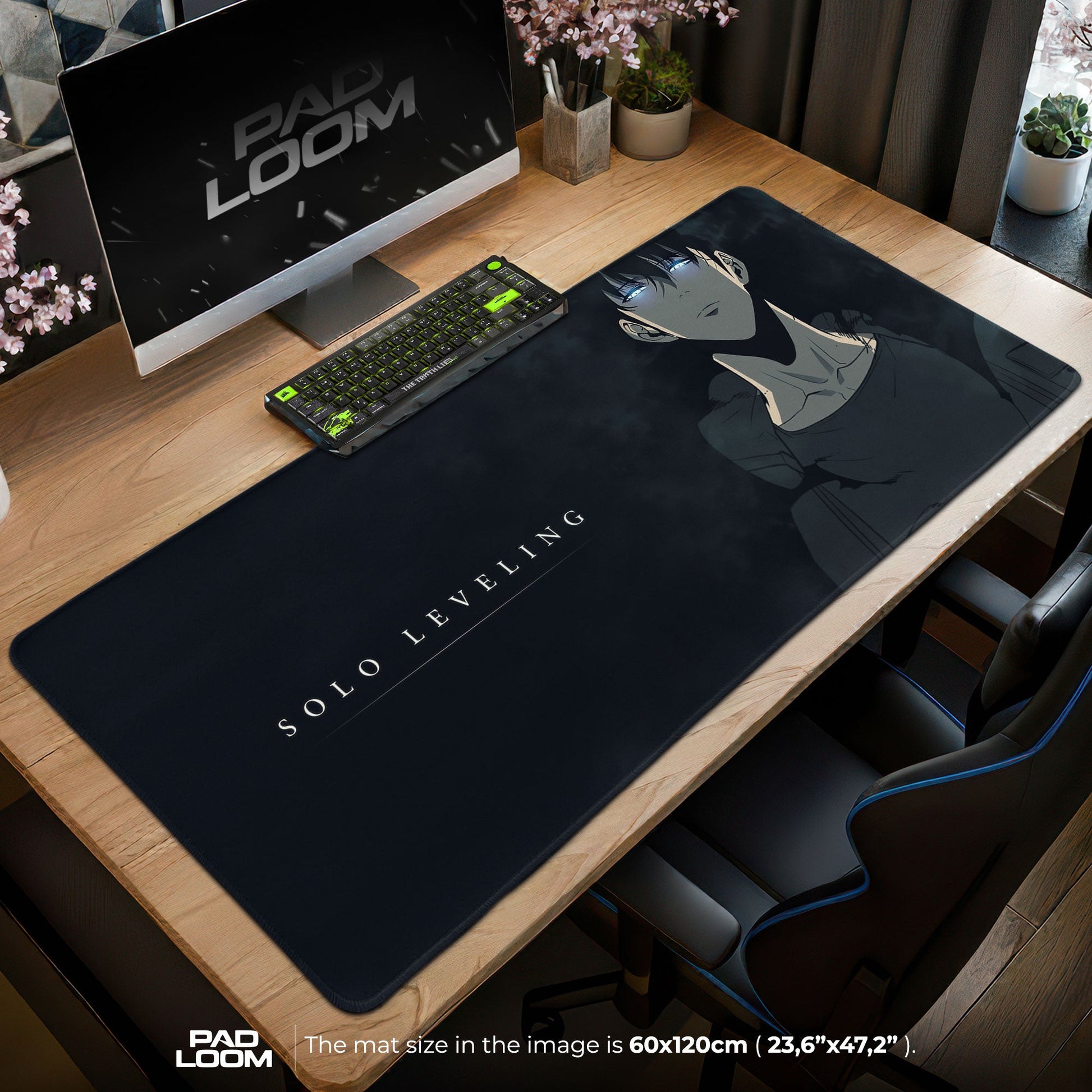 Solo Leveling Mouse Pad - Shadow Hunter Gaming Desk Mat Padloom