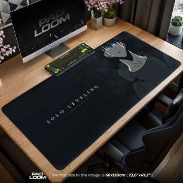 Solo Leveling Mouse Pad - Shadow Hunter Gaming Desk Mat Padloom