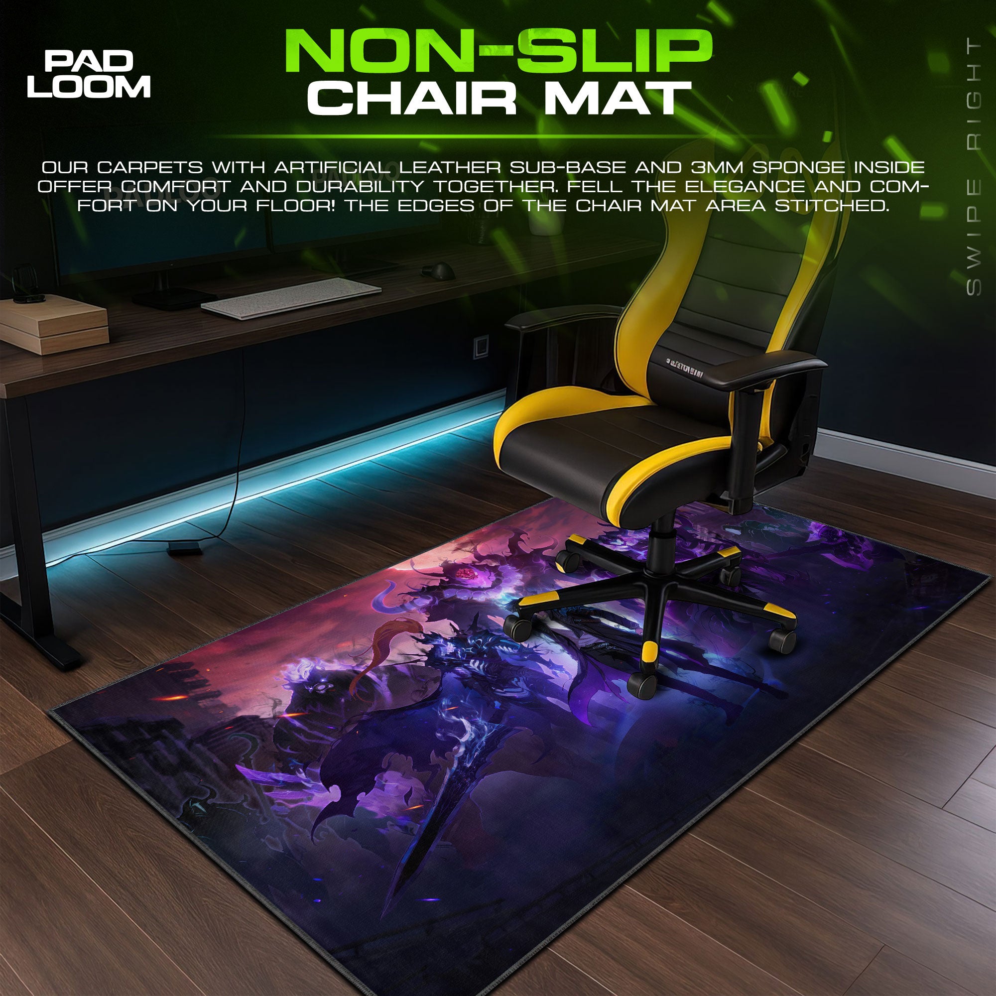 Solo Leveling Shadow Monarch Mouse Pad – Anime Gaming Desk Mat