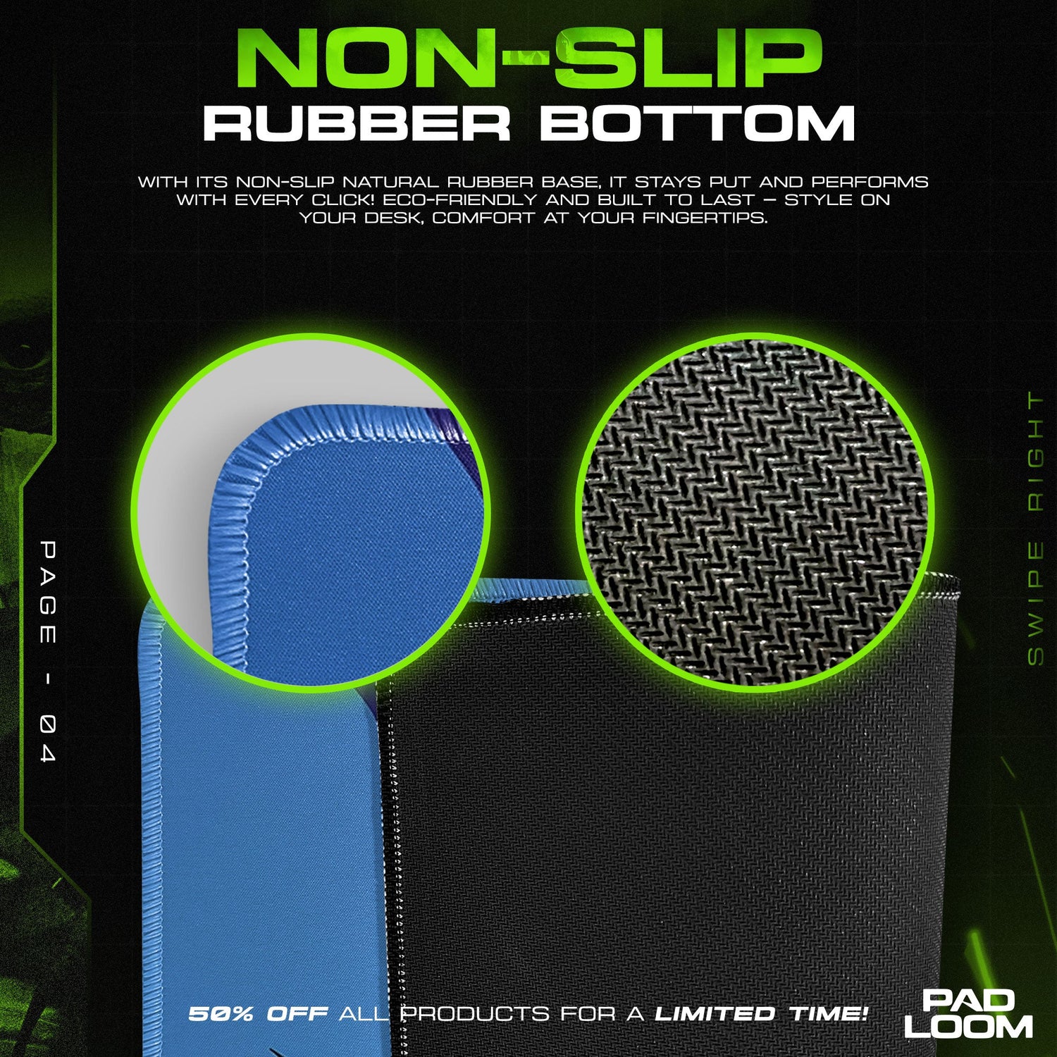 Solo Leveling Sung Jinwoo Mouse Pad – Anime Gaming Desk Mat Padloom