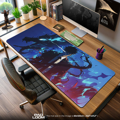 Solo Leveling Sung Jinwoo Mouse Pad – Anime Gaming Desk Mat