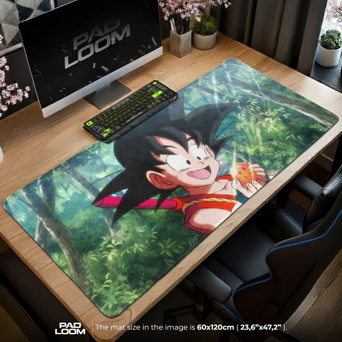 Son Goku Mouse Pad - Childhood Quest Anime Desk Mat Padloom