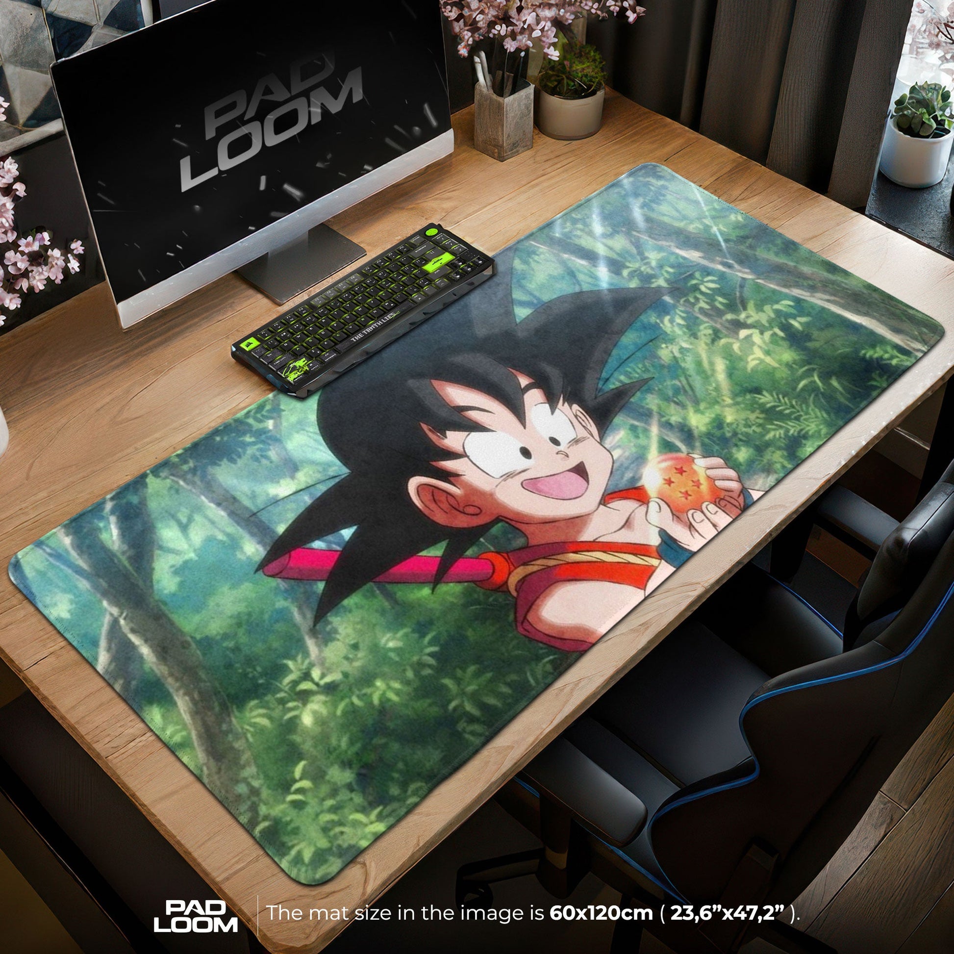 Son Goku Mouse Pad - Childhood Quest Anime Desk Mat Padloom