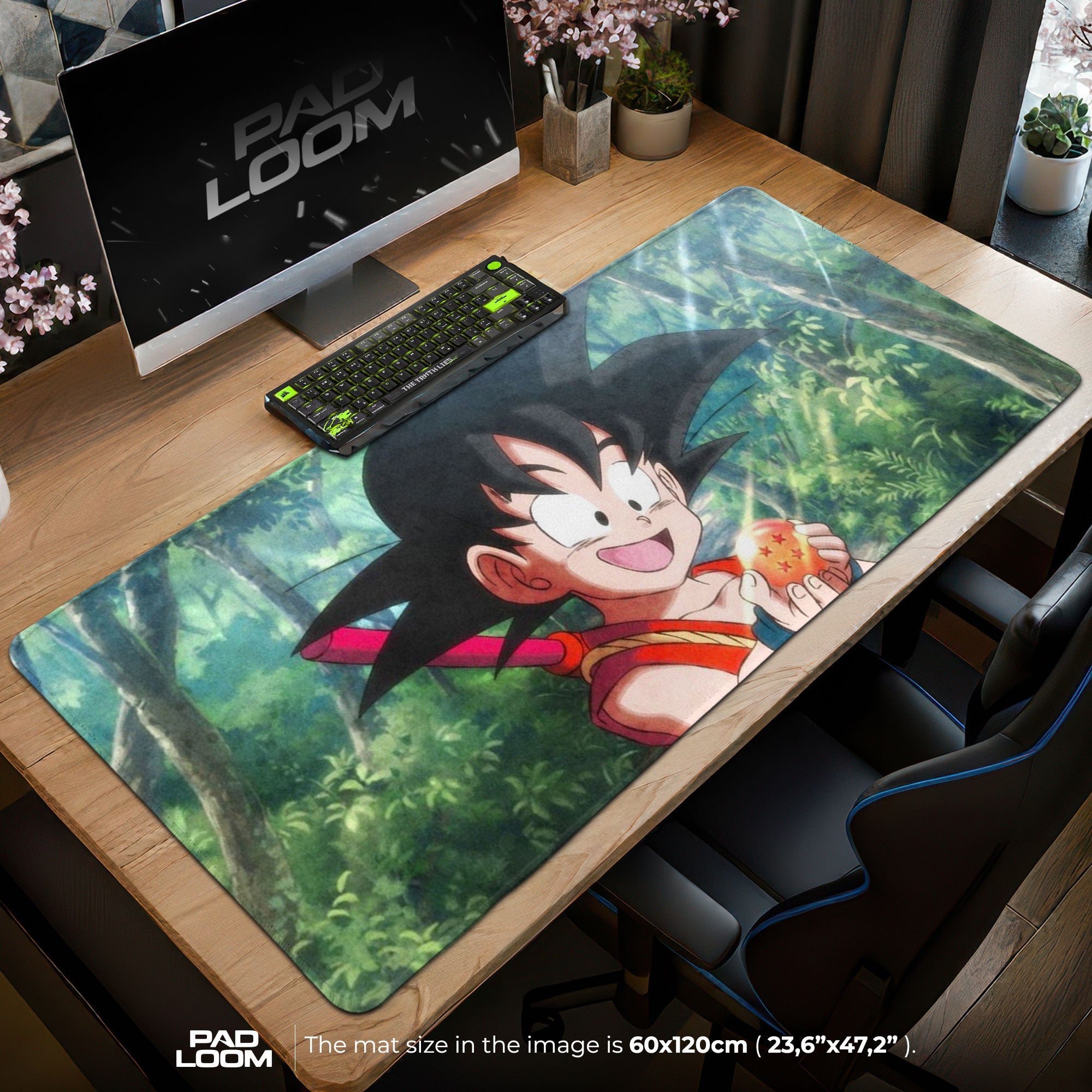 Son Goku Mouse Pad - Childhood Quest Anime Desk Mat Padloom
