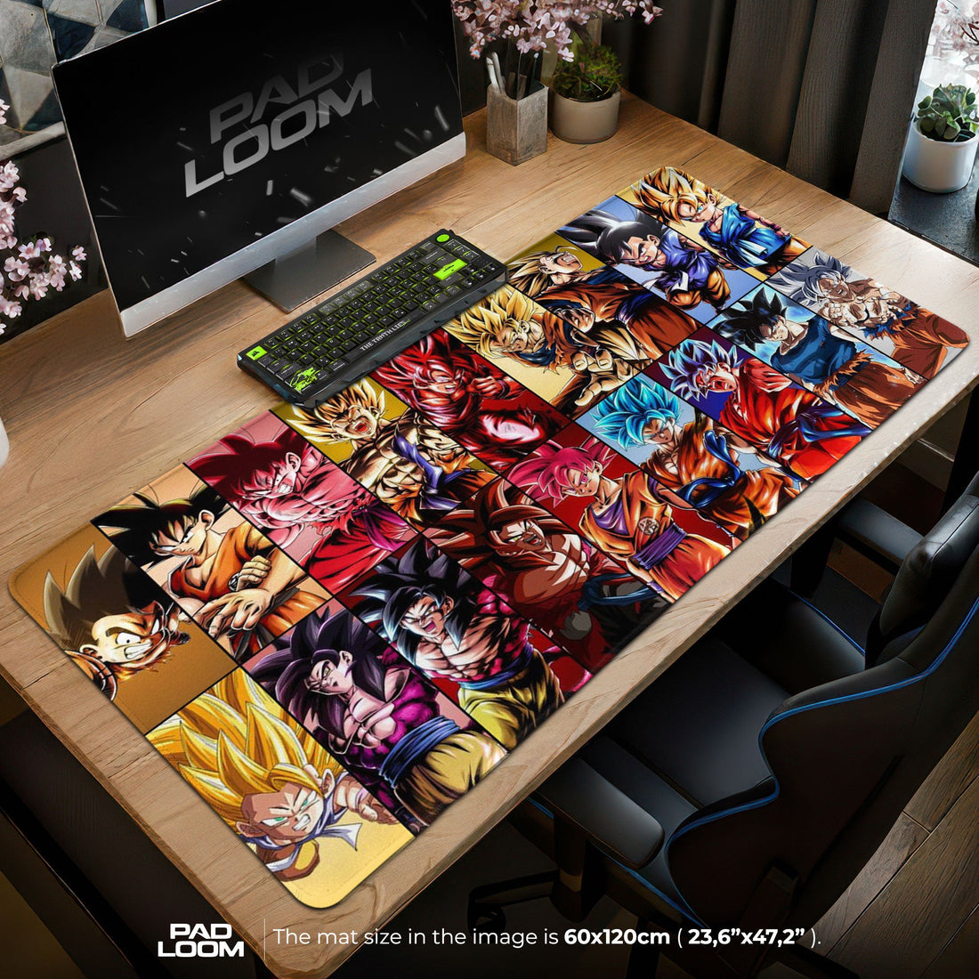 Son Goku Mouse Pad - Limit Breaker Anime Desk Mat Padloom