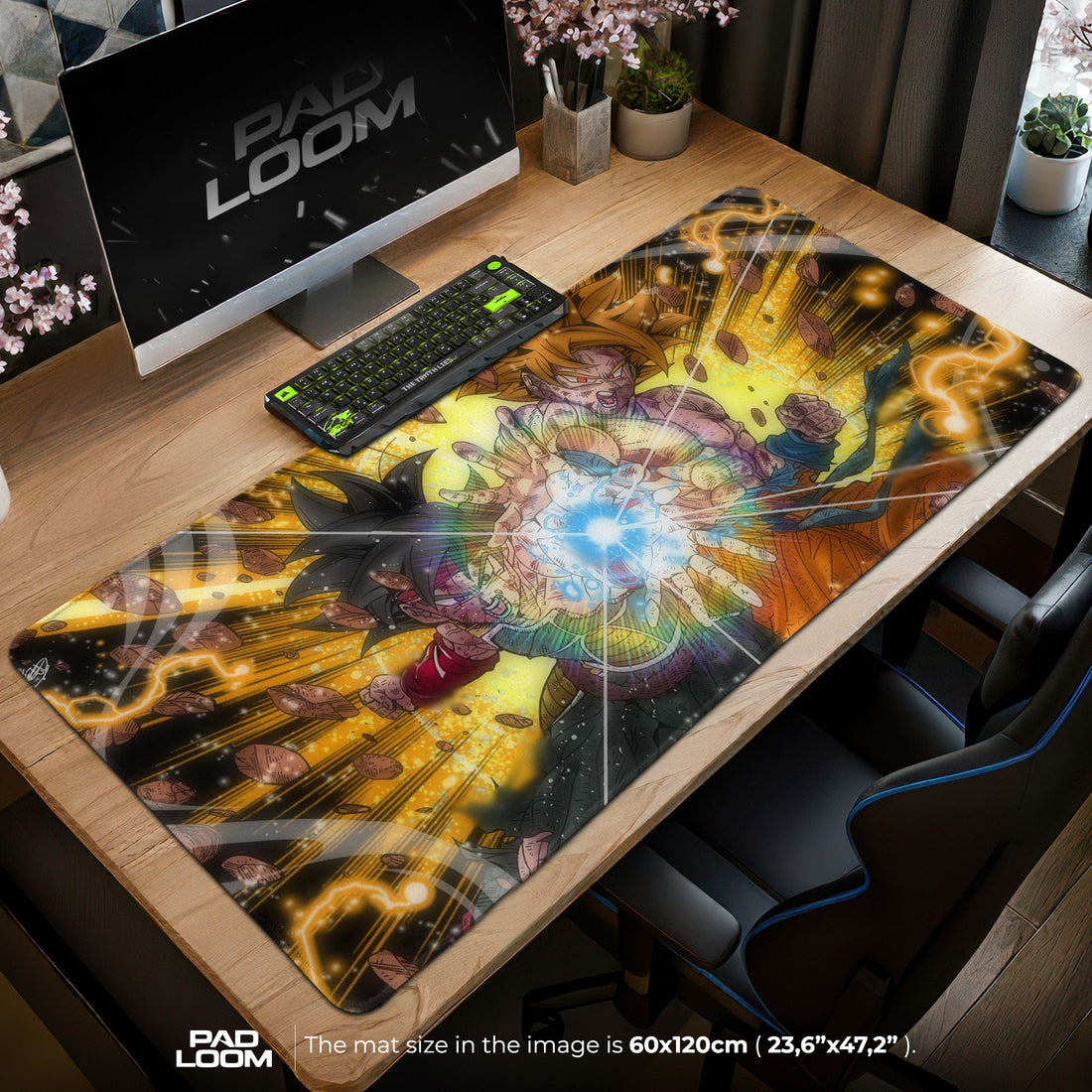 Son Goku Mouse Pad - Shadow Instinct Anime Desk Mat Padloom