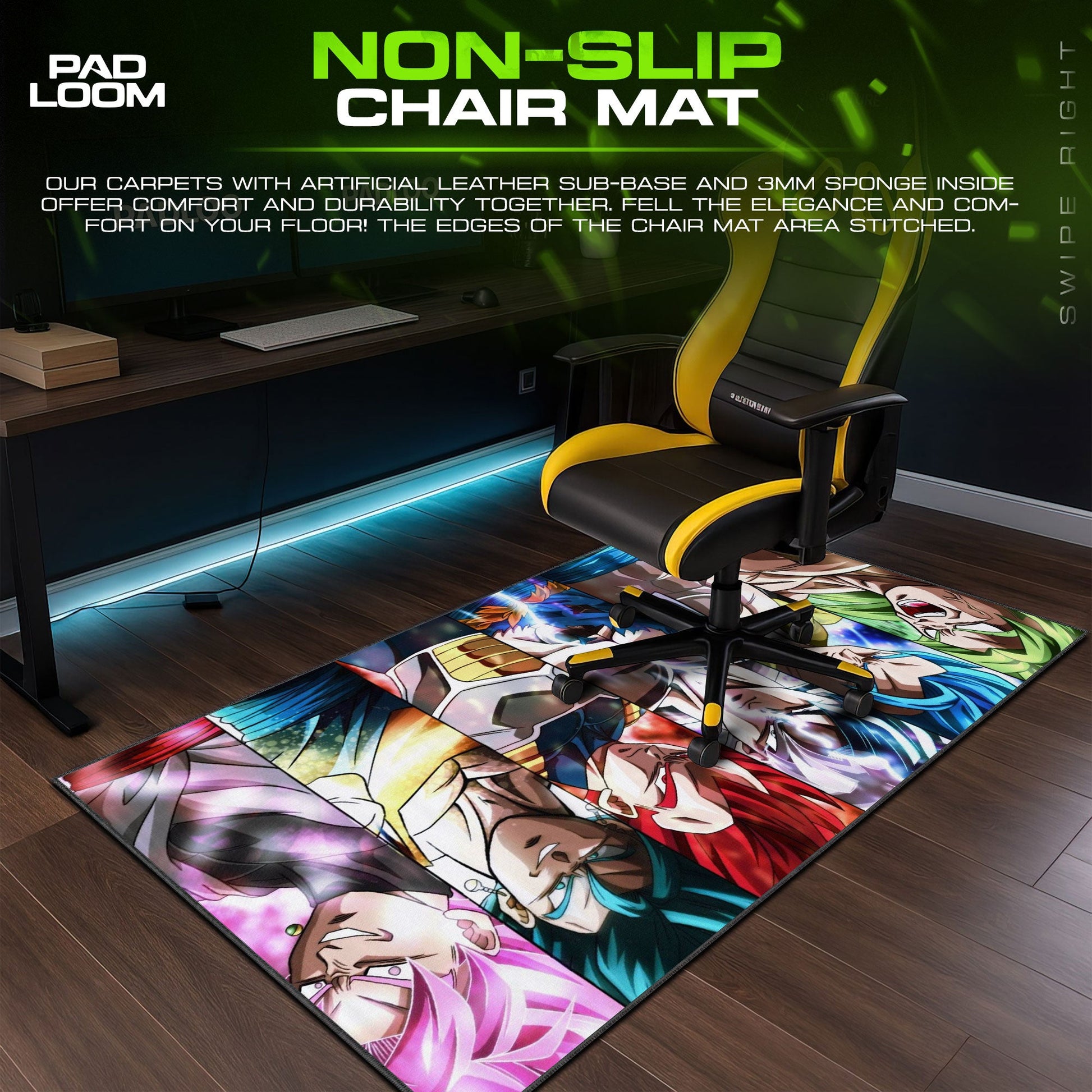 Son Goku Mouse Pad - Dragon Ball Legacy Anime Desk Mat Padloom