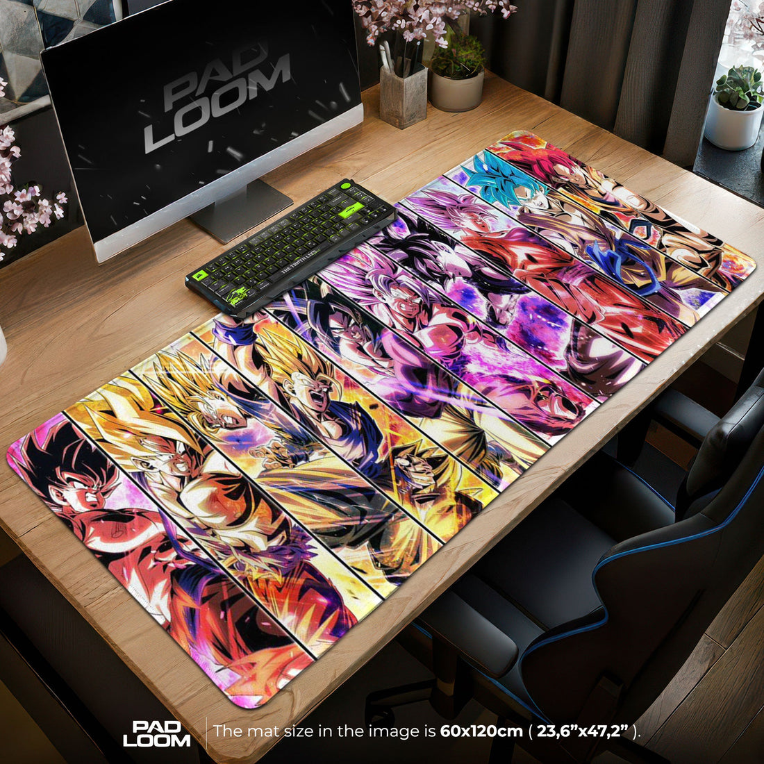 Son Goku Mouse Pad - Limit Breaker Anime Desk Mat Padloom