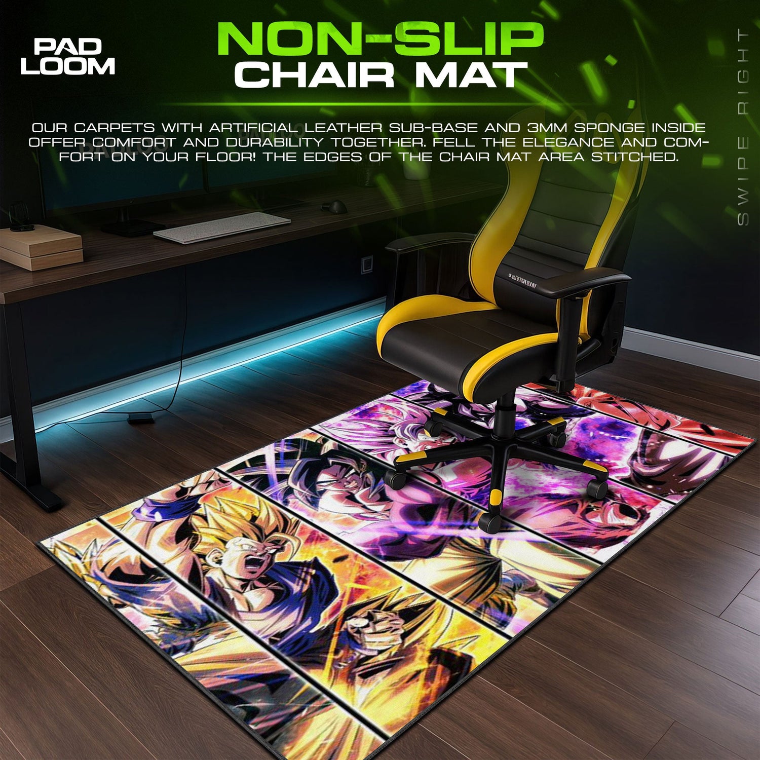Son Goku Mouse Pad - Limit Breaker Anime Desk Mat Padloom