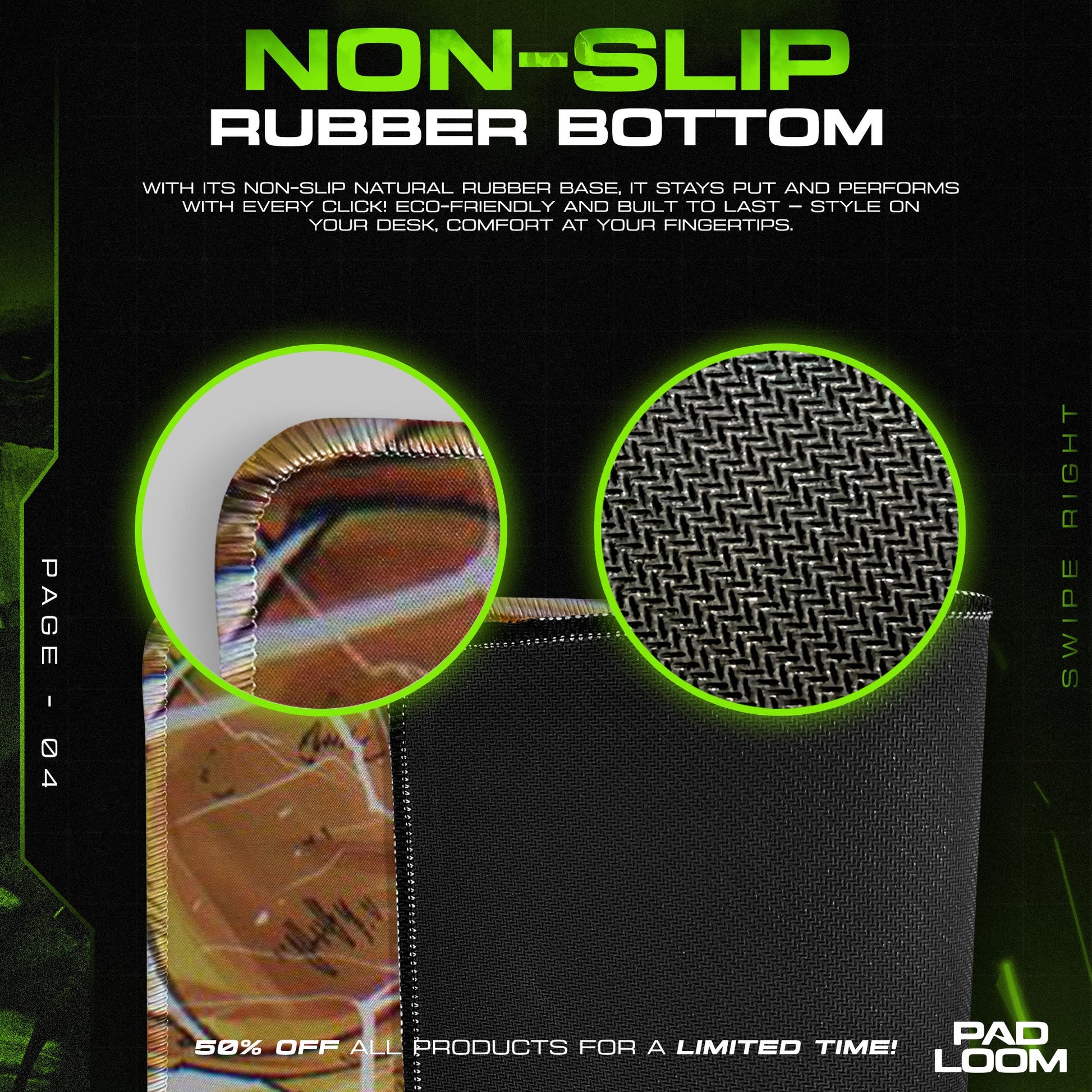 Son Goku Mouse Pad - Fusion Force Anime Desk Mat Padloom