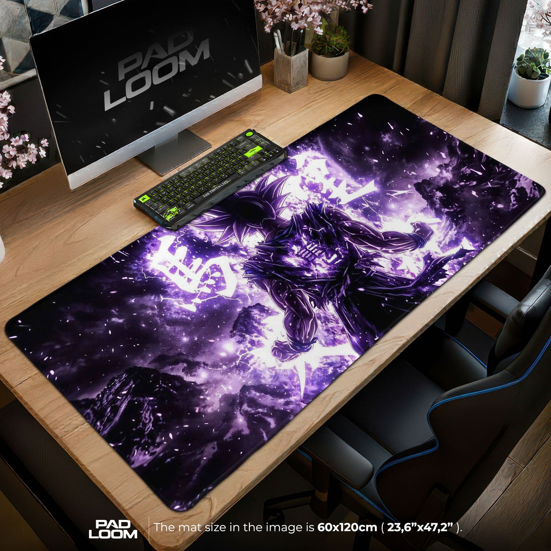Son Goku Mouse Pad - Shadow Instinct Anime Desk Mat Padloom