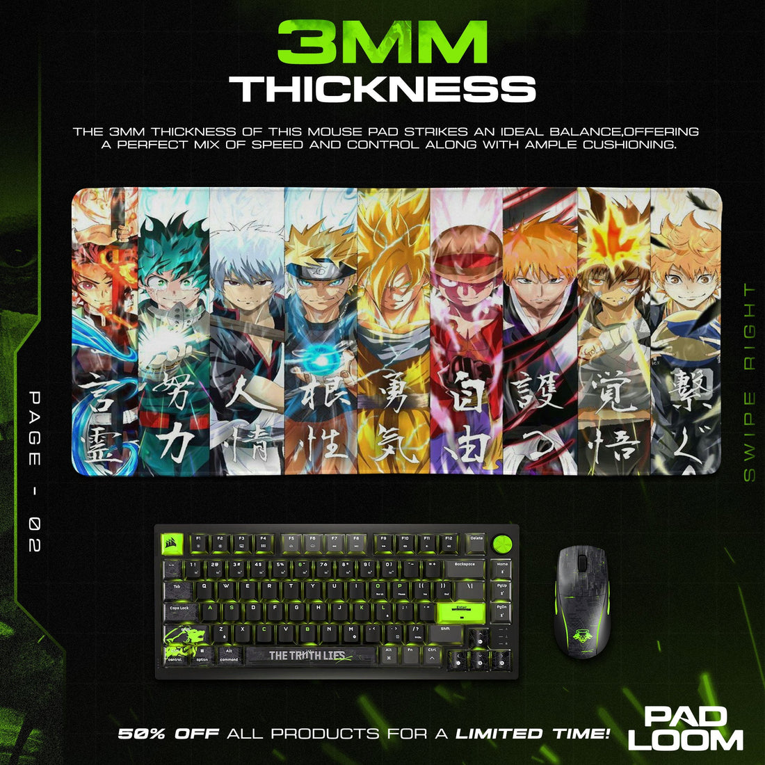Son Goku Mouse Pad - Childhood Quest Anime Desk Mat Padloom
