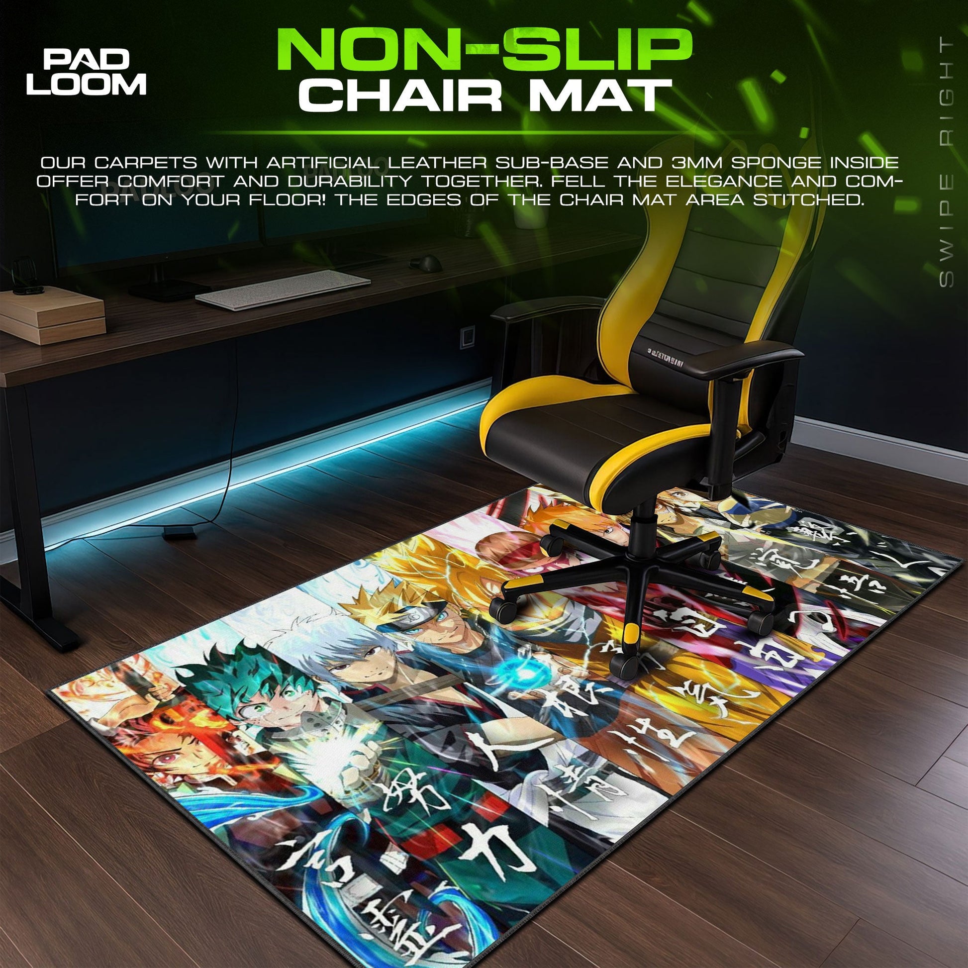 Son Goku Mouse Pad - Childhood Quest Anime Desk Mat Padloom