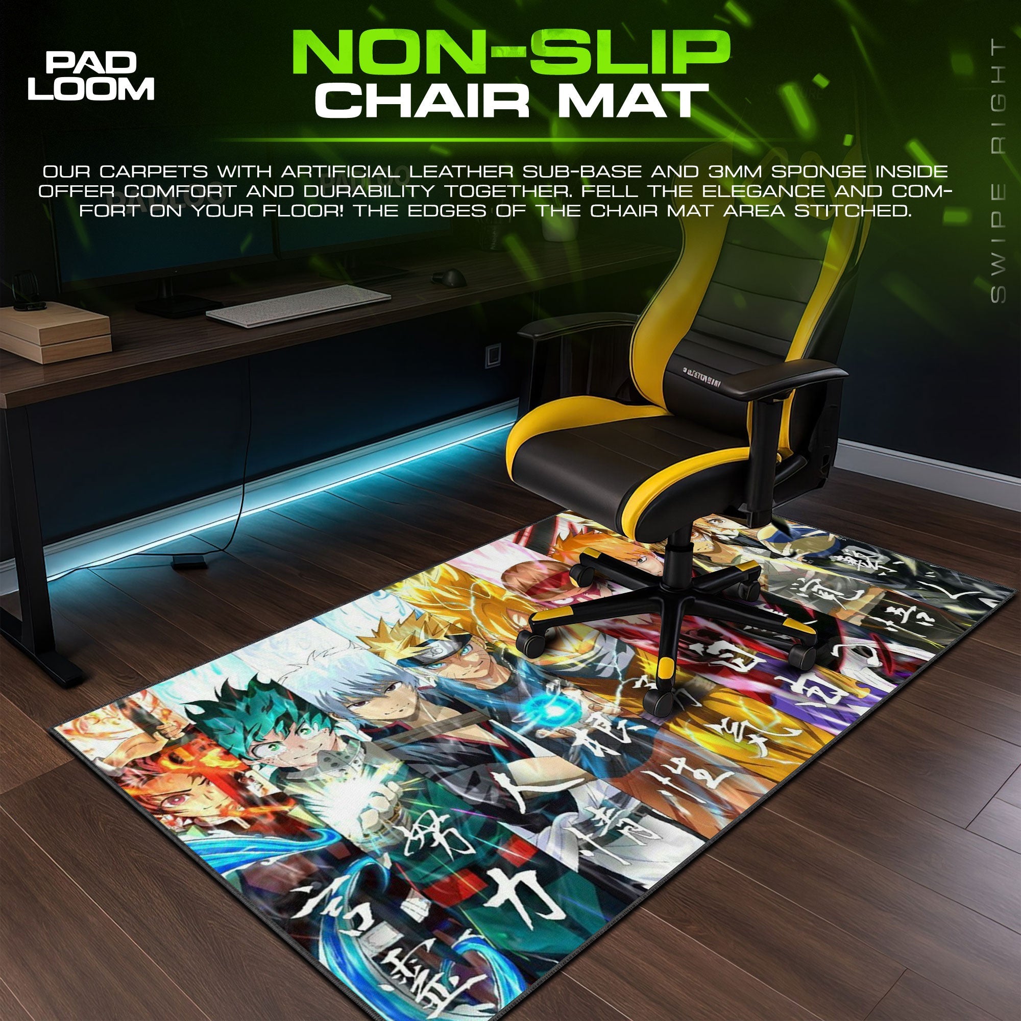 Son Goku Mouse Pad - Childhood Quest Anime Desk Mat Padloom