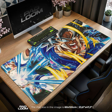 Son Goku Mouse Pad - Ultra Instinct Burst Anime Desk Mat Padloom