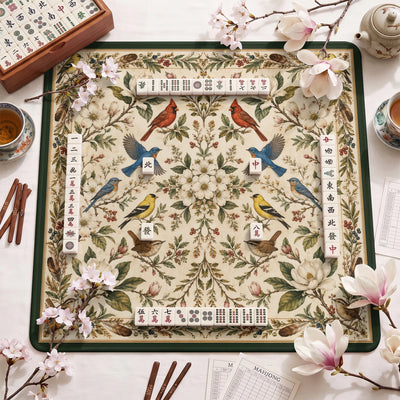 Songbird Botanical Mahjong-Matte - Mah-Jongg Matte