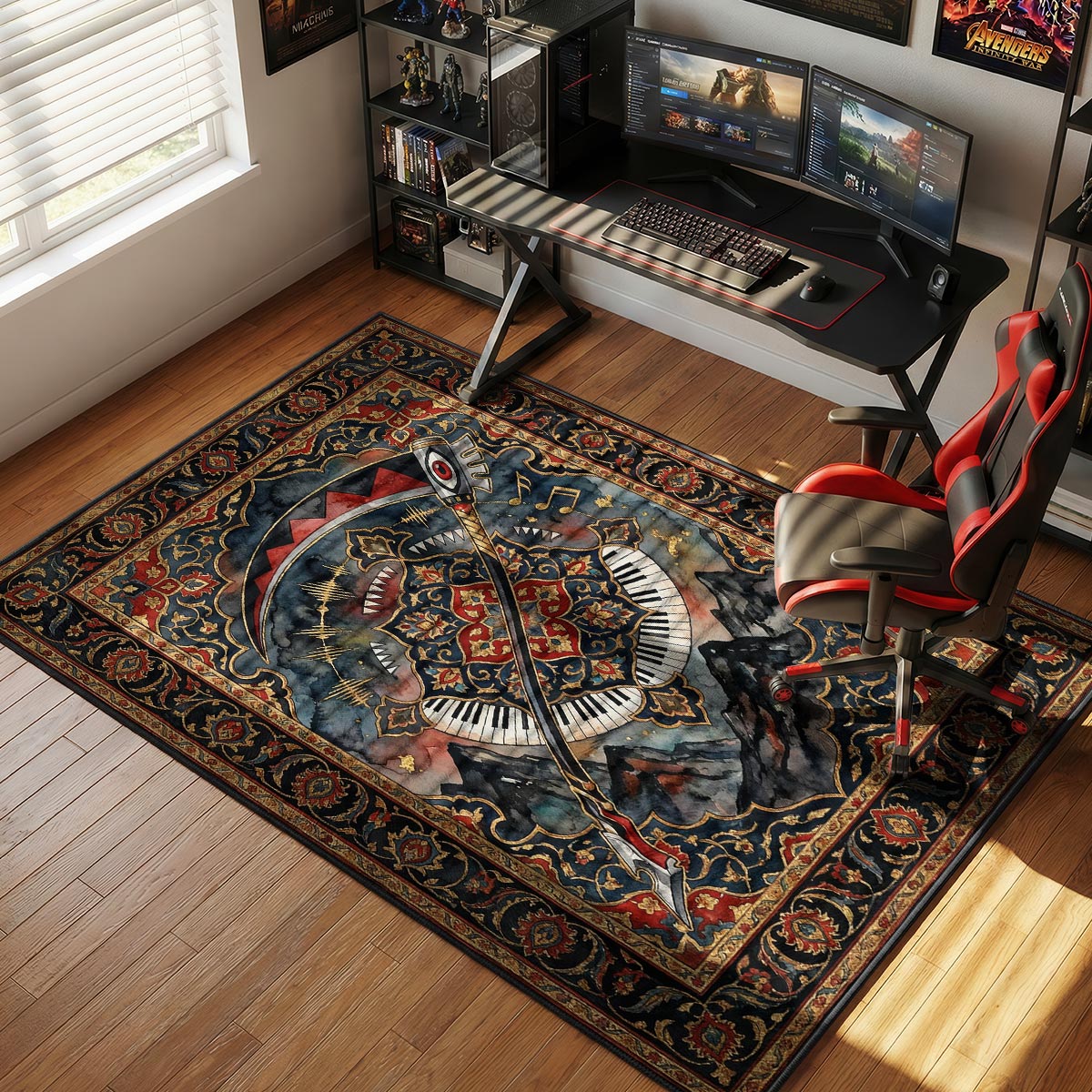 Soul Eater Scythe Piano Soul Eater Chair rug — main product view