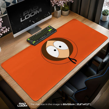 South Park Kenny Mouse Pad - Minimalist Chaos Gaming Desk Mat Padloom