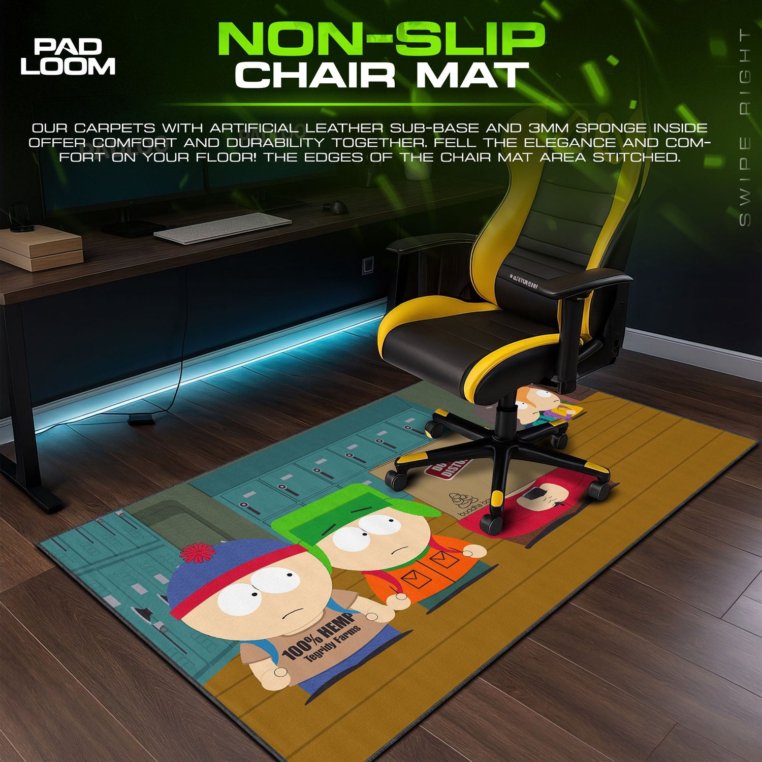 South Park Mouse Pad - Buddha Box Chaos Gaming Desk Mat Padloom