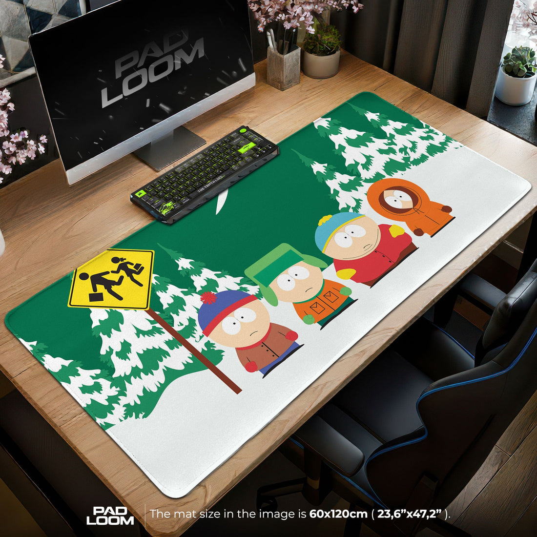 South Park Mouse Pad - Winter Chaos Gaming Desk Mat Padloom