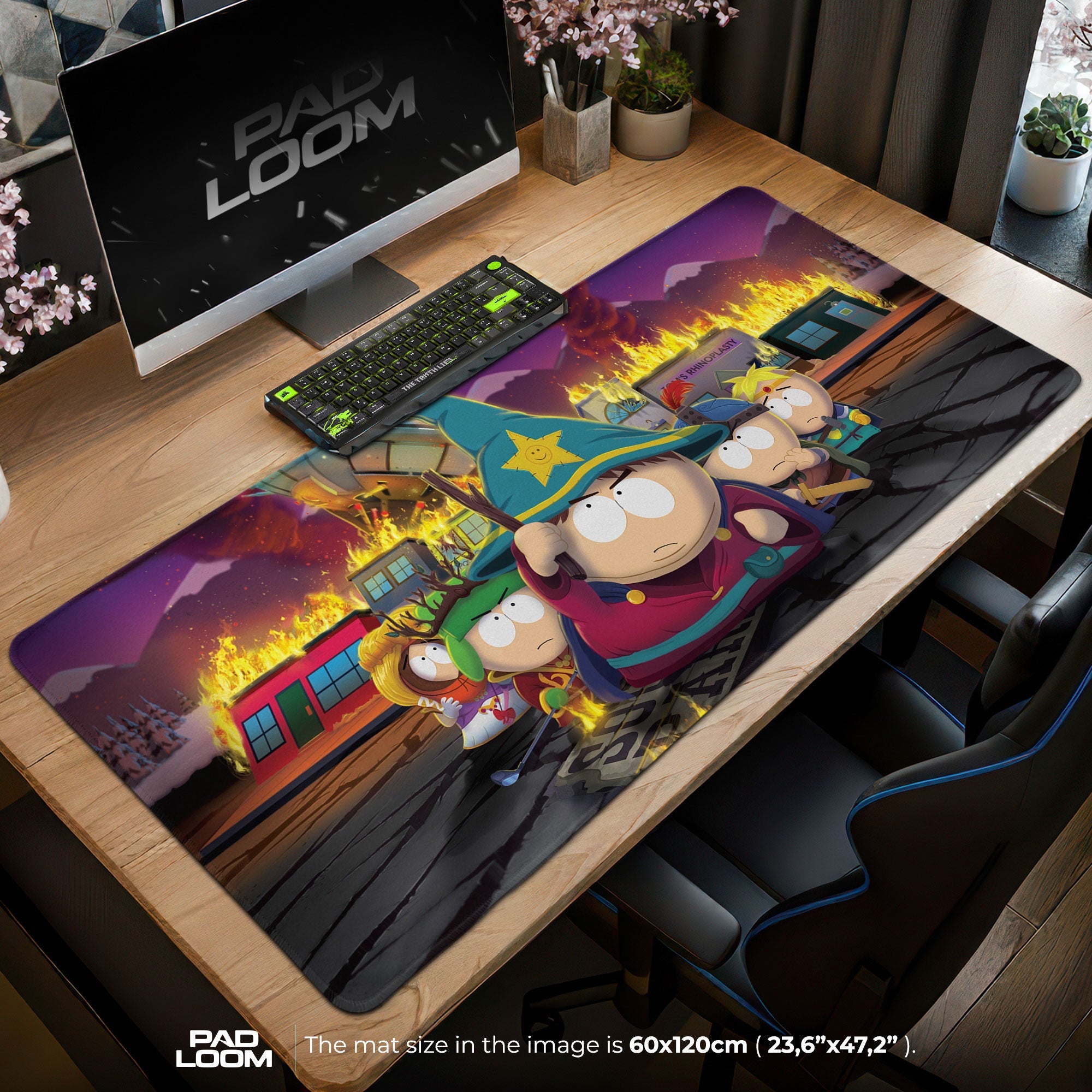 South Park Wizard Mouse Pad - Fantasy Chaos Gaming Desk Mat Padloom