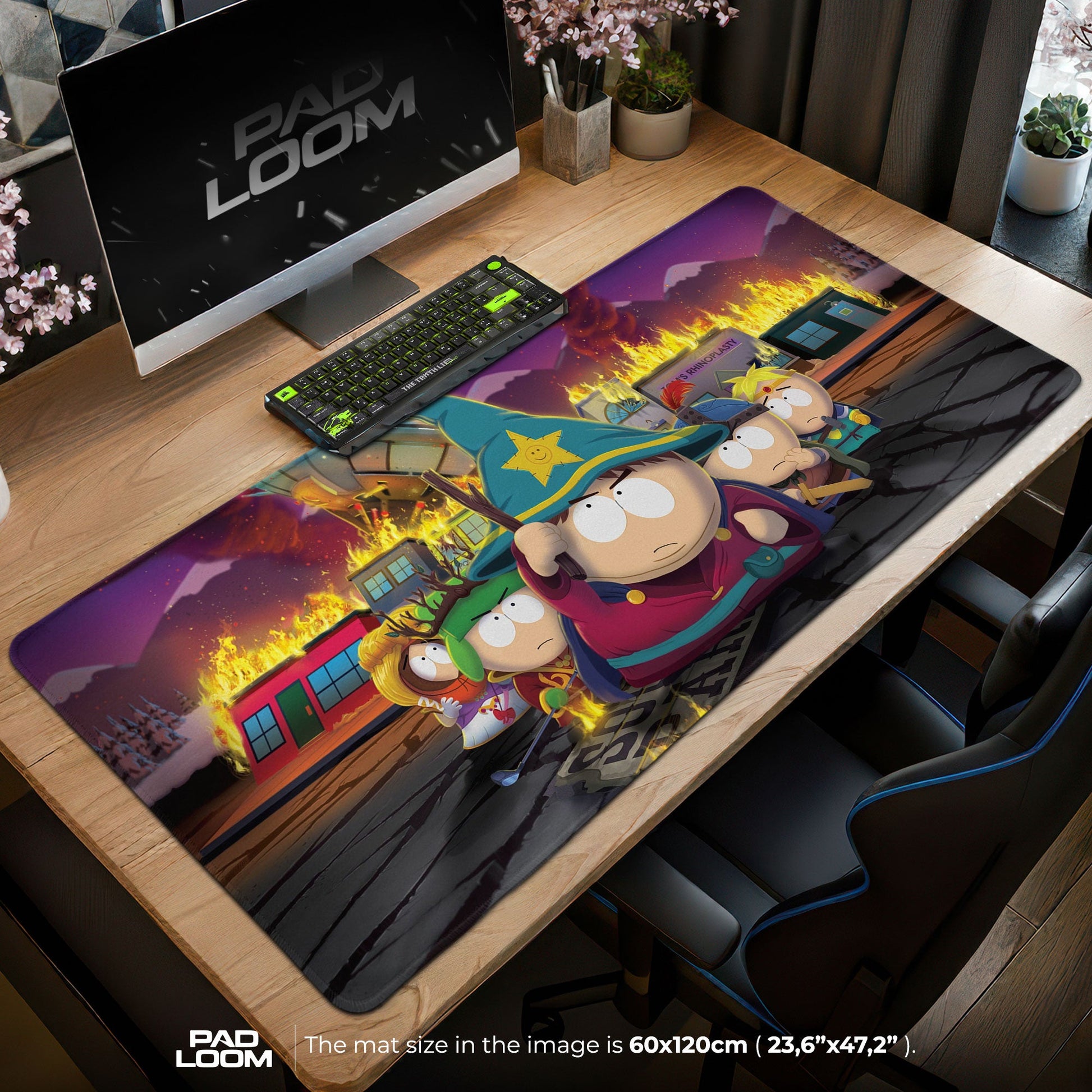 South Park Wizard Mouse Pad - Fantasy Chaos Gaming Desk Mat Padloom