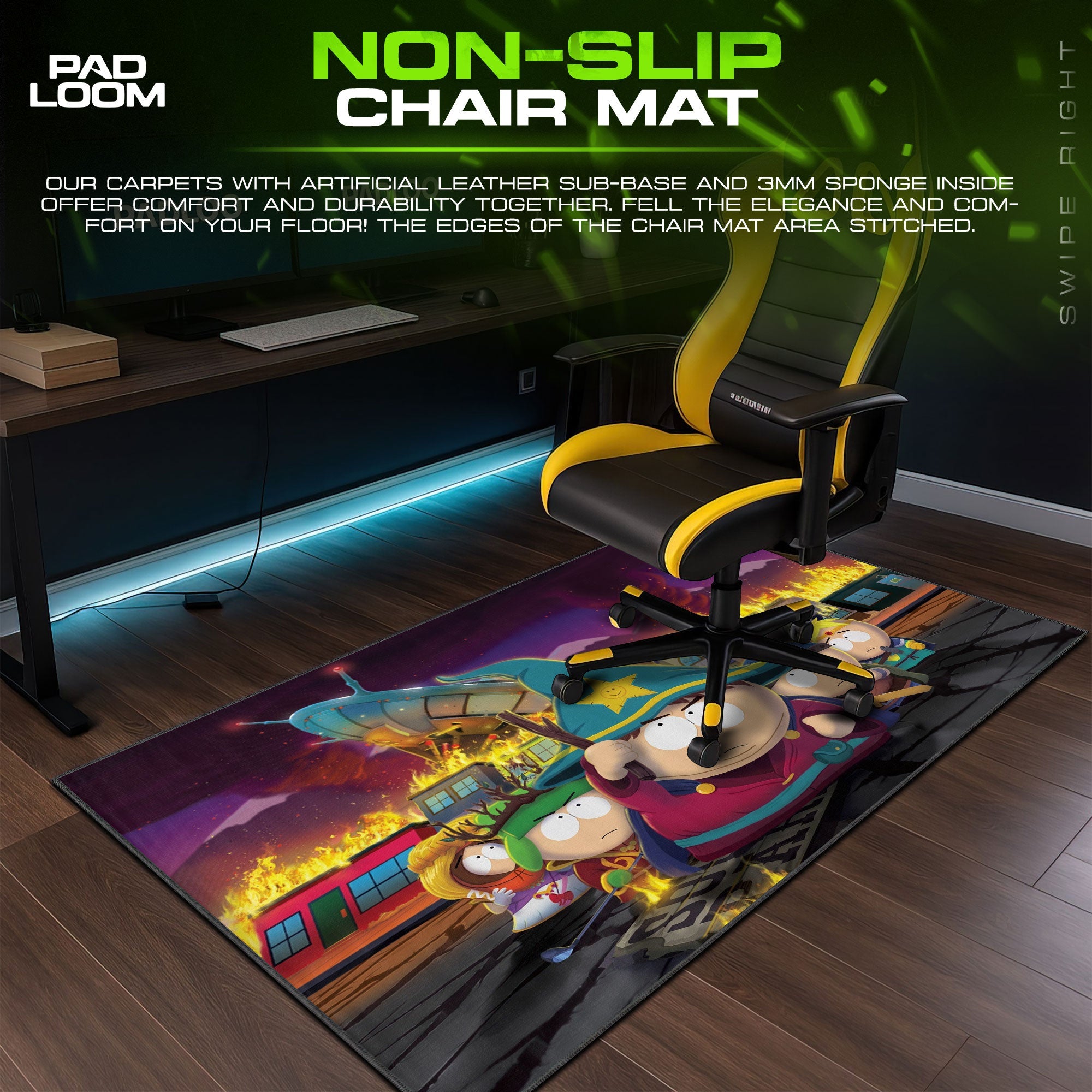 South Park Wizard Mouse Pad - Fantasy Chaos Gaming Desk Mat Padloom