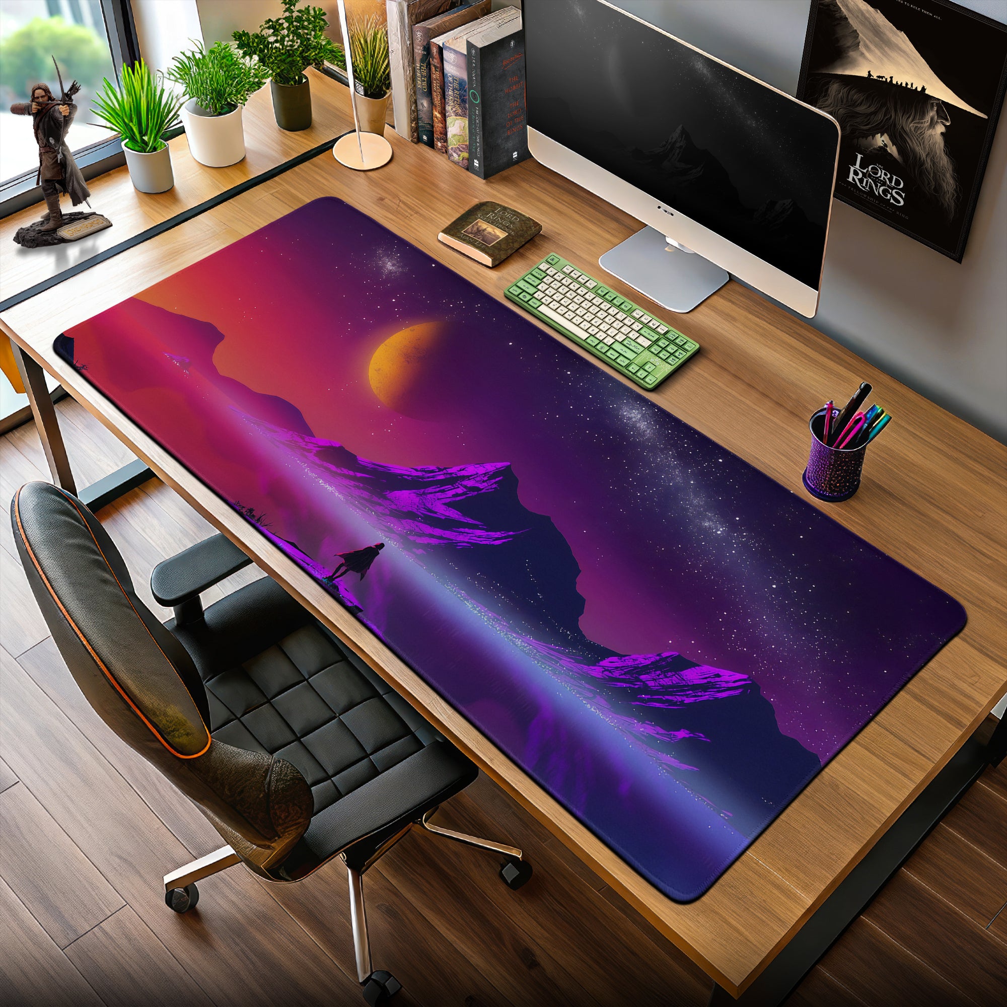 Space Cosmic Dreamscape Mouse Pad – Galaxy Desk Mat