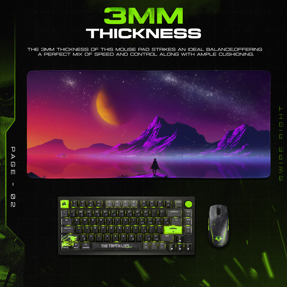 Space Cosmic Dreamscape Mouse Pad – Galaxy Desk Mat