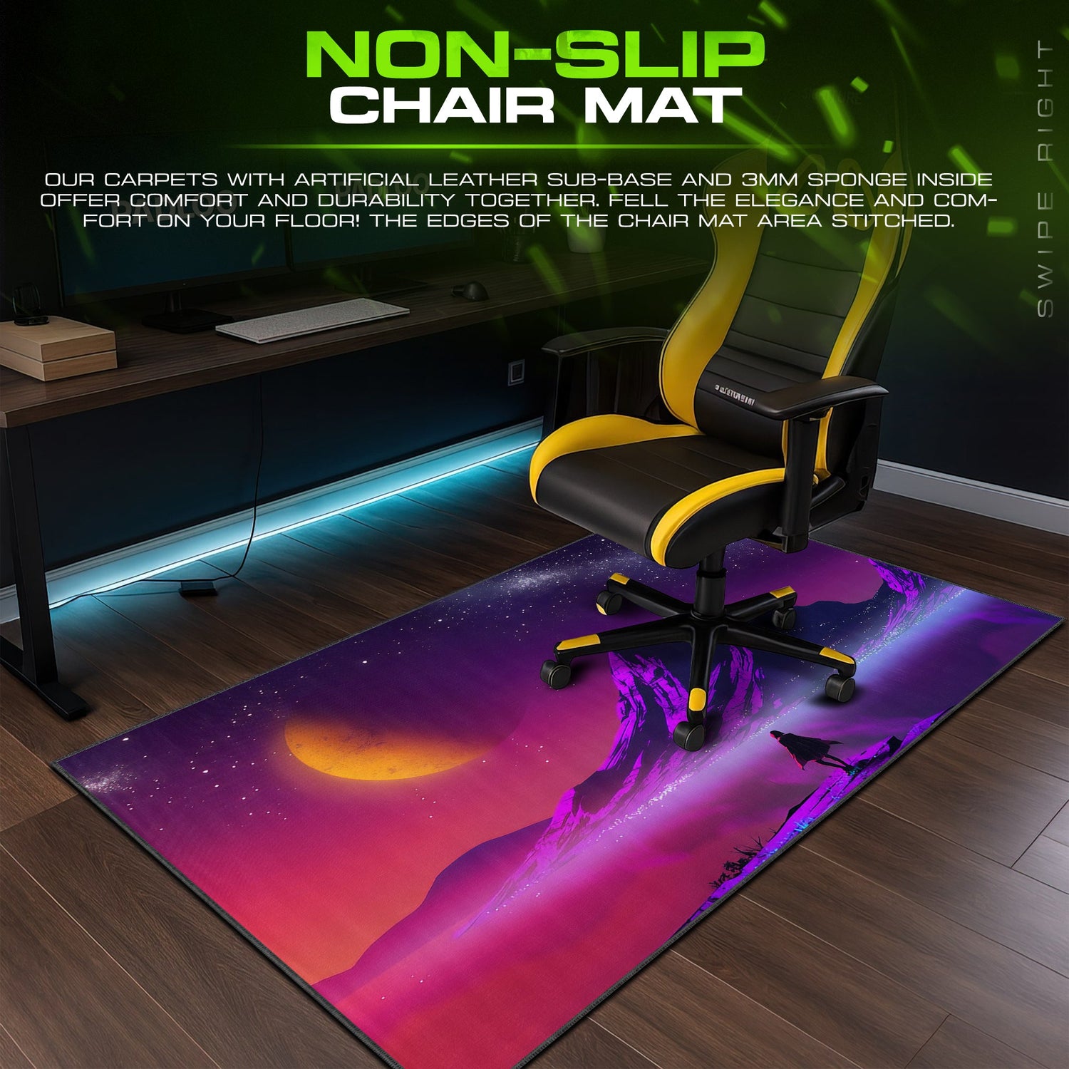 Space Cosmic Dreamscape Mouse Pad – Galaxy Desk Mat Padloom