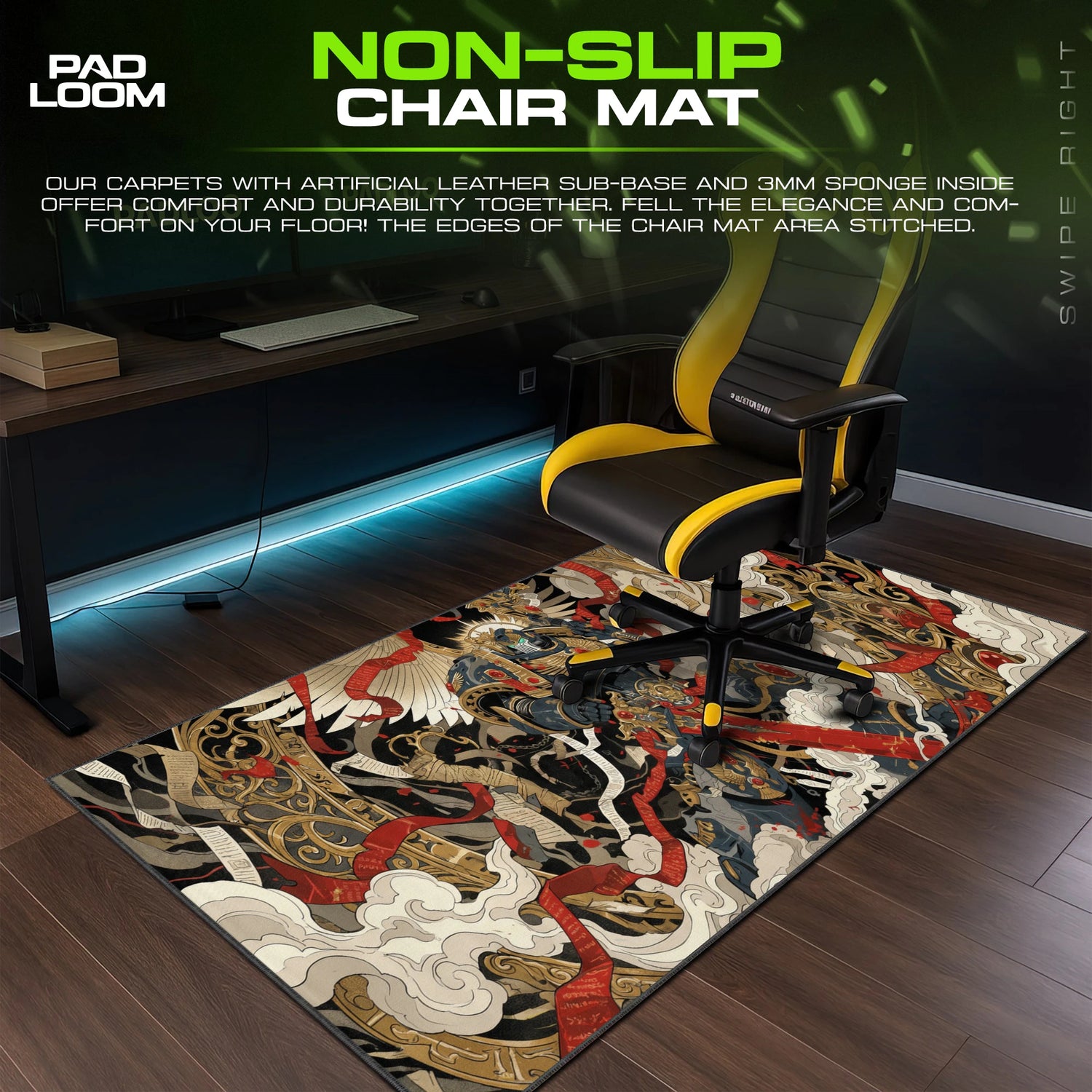 Space Marine Scroll Saint Mouse Pad - Warhammer Mat
