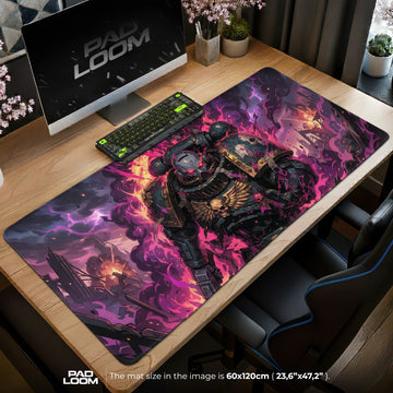 Space Marine Warpfire Mouse Pad – gaming desk mat by Padloom
