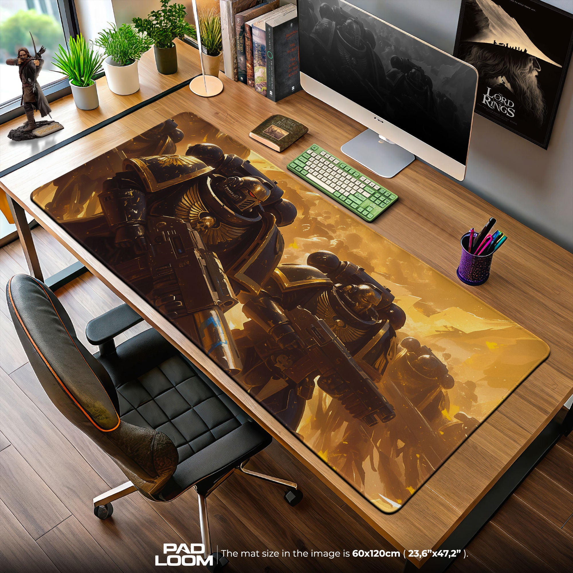 Space Marines Assault Mouse Pad, Warhammer 40K Gaming Desk Mat