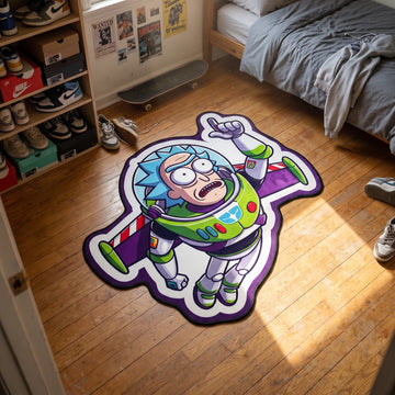 Space Ranger Rick Rug - Shaped Gaming Area Rug