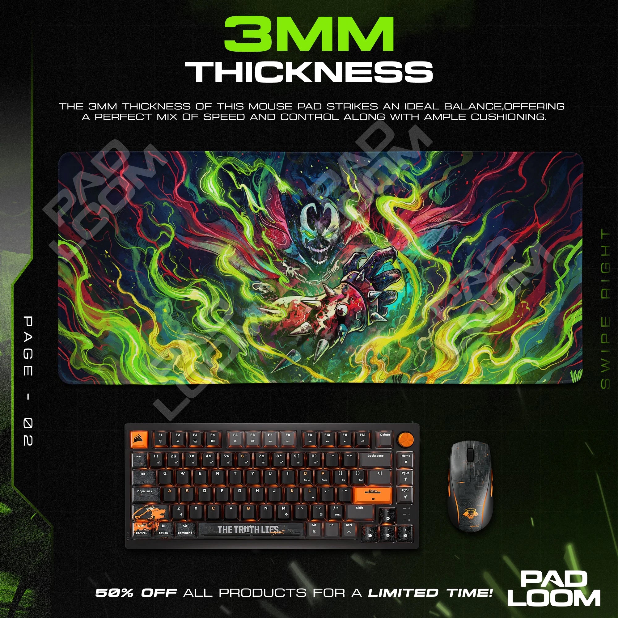 Spawn Toxic Bloom Mouse Pad - Spawn Desk Mat