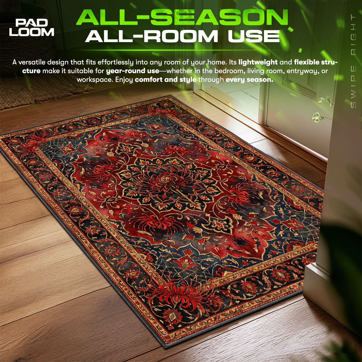 Spider Lily Gothic Rug - Tokyo Ghoul Chair Mat