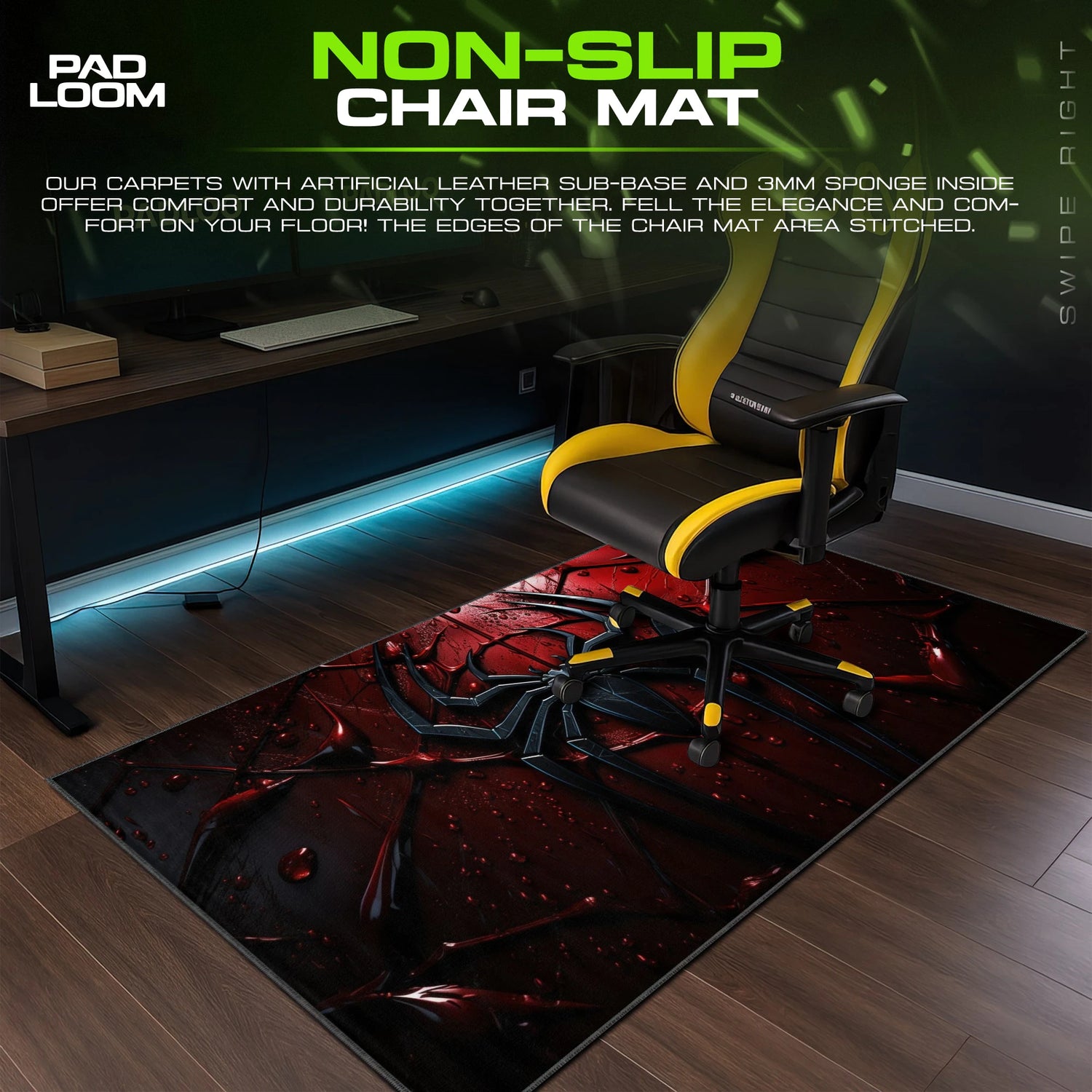 Spider-Man Crimson Web Mouse Pad - Marvel Desk Mat