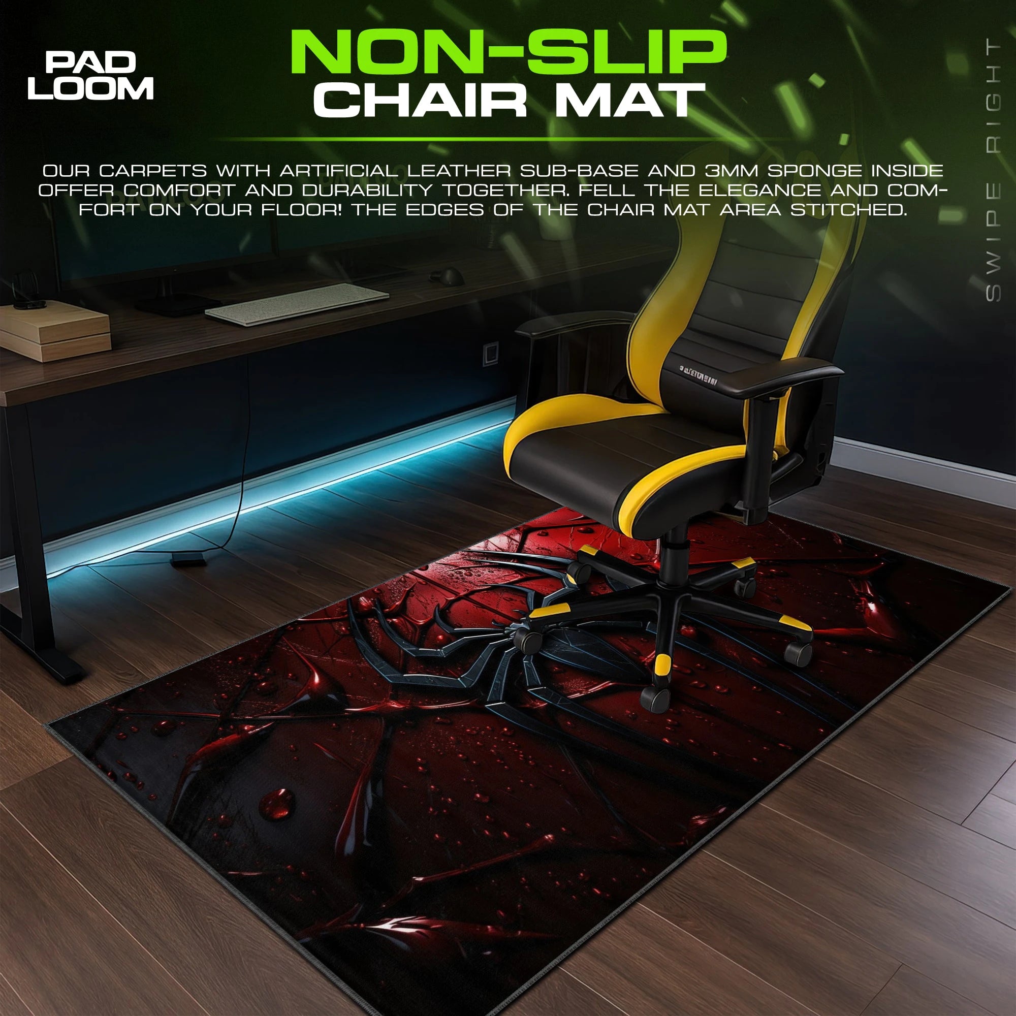 Spider-Man Crimson Web Mouse Pad - Marvel Desk Mat