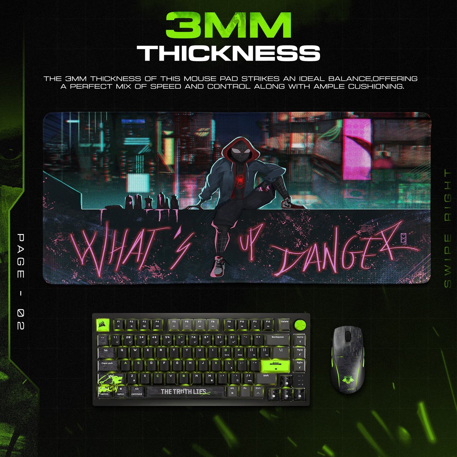 Spider-Man Miles Morales Mouse Pad – Anime Desk Mat Padloom