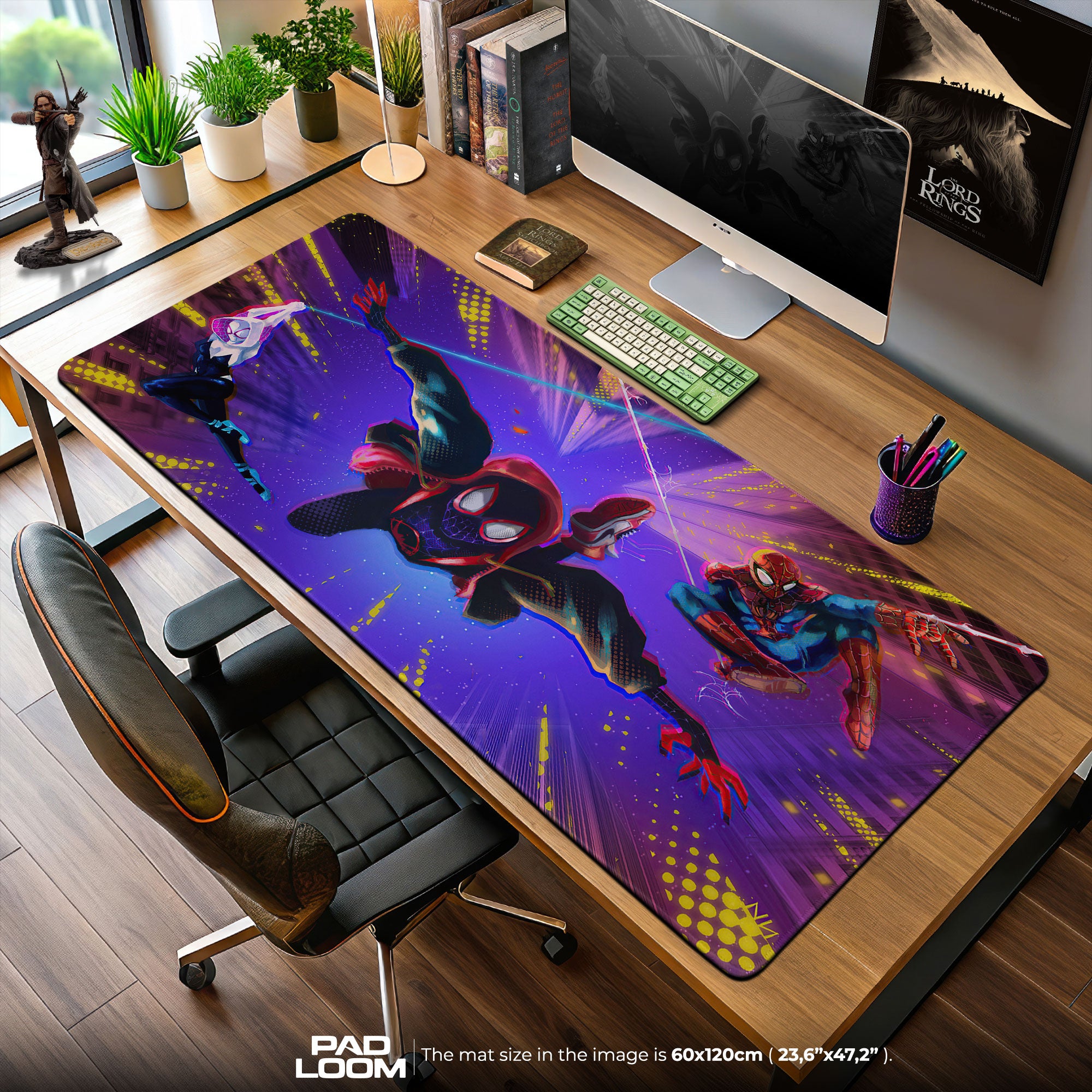 Spider-Man Mouse Pad, Into the Spider-Verse Gaming Desk Mat